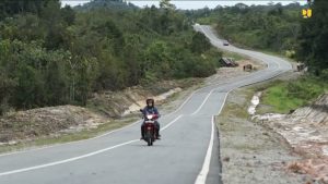 Jalan di Perbatasan Indoensia - Malaysia (Kemen PUPR)