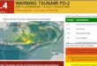 BMKG keluarkan peringatan dini tsunami pasca gempa bumi di barat laut Larantuka, NTT, Selasa 14 Desember 2021 [SuaraSulsel.id/BMKG]