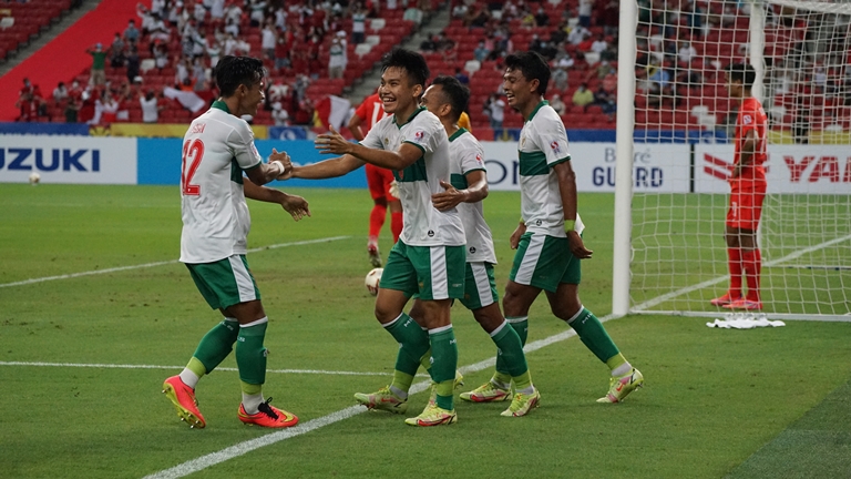 Witan Sulaiman usai mencetak gol / laman PSSI