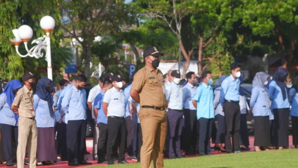 ASN di lingkungan Pemkot Balikpapan saat melaksanakan apel / inibalikpapan