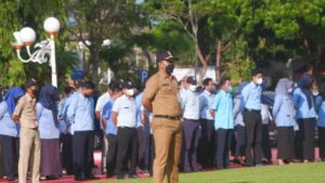 ASN di lingkungan Pemkot Balikpapan saat melaksanakan apel / inibalikpapan