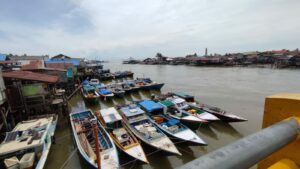 Perahu nelayan di Kawasan Manggar Balikpapan / ist