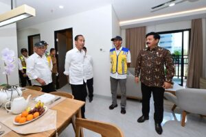 Salah satu tower hunian bagi aparatur sipil negara (ASN) yang berada di Kawasan Ibu Kota Nusantara (IKN), pada Senin, 12 Agustus 2024. Foto: BPMI Setpres/Muchlis Jr