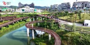 Plaza Seremoni Sumbu Kebangsaan IKN, (Foto: YouTube BPMI Setpres)