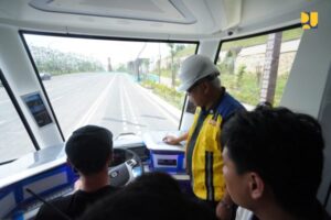 Basuki Hadimuljono saat uji coba ART di IKN / PUPR