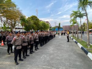 Apel Gelar Pasukan Polresta Balikpapan untuk pengamanan