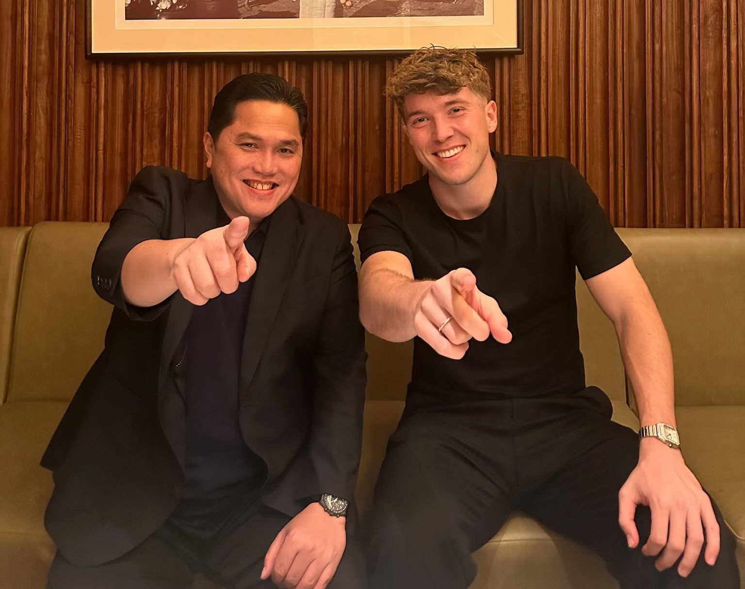 Ketua Umum PSSI Erick Thohir dan Ole Romeny / dok pribadi Erick Thohir