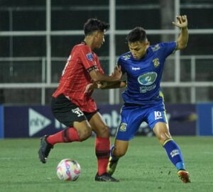 Pertandingan Persiba Balikpapan vs NZR Sumbersari yang berakhir imbang 2-2 / Oficial Persiba Balikpapan