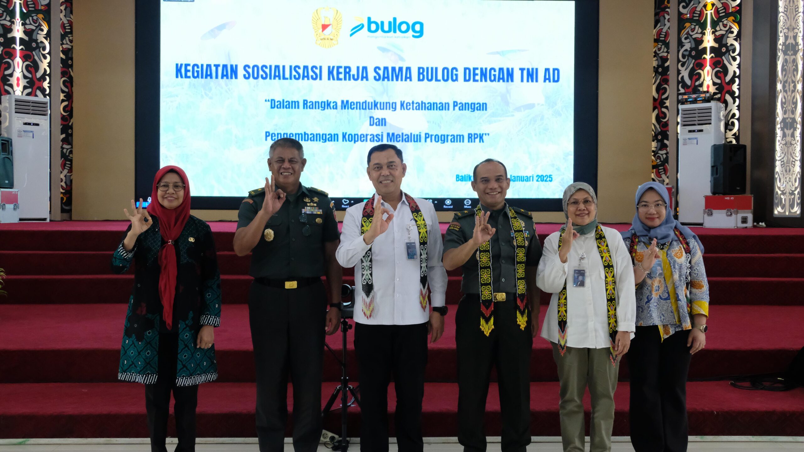Perum BULOG bersama TNI AD menggelar kegiatan sosialisasi pengadaan gabah dan beras dalam negeri untuk tahun 2025