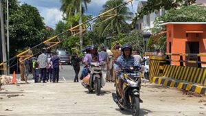 Jembatan yang menjadi akses jalan tembus dari Perumahan Wika menuju Balikpapan Baru
