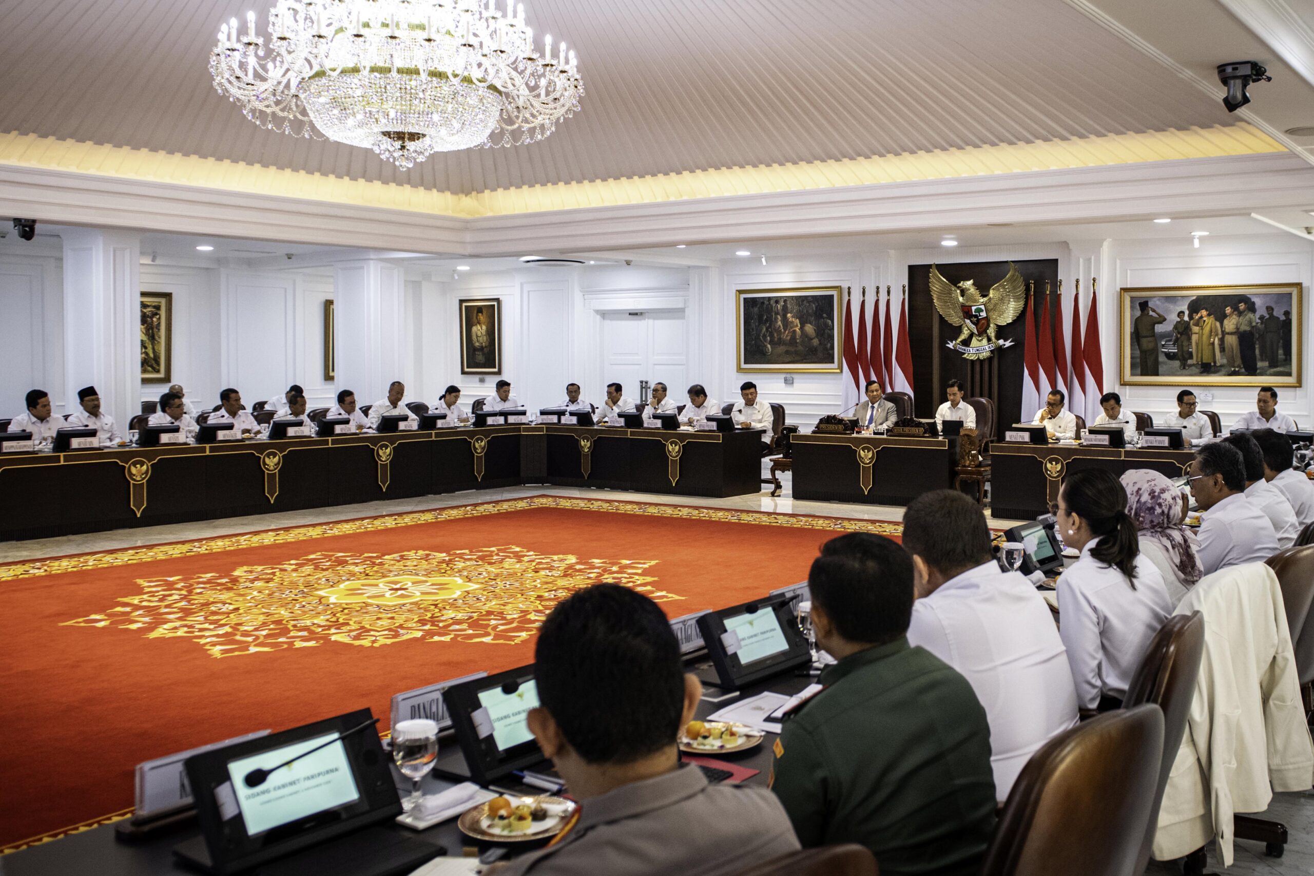 Sidang Kabinet Paripurna di Kantor Presiden Istana Kepresidenan Jakarta, Rabu 6 November 2024 / Sekkab