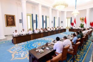 Presiden Prabowo Subianto memimpin Sidang Perdana Dewan Pertahanan Nasional (DPN) di Istana Kepresidenan Bogor, Jawa Barat, pada Jumat, 7 Februari 2025. Foto: BPMI Setpres/Muchlis Jr