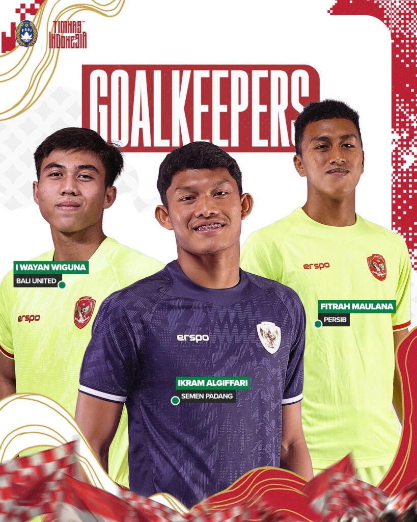 Kiper Timnas U-20 Indonesia yang dibawa ke Piala Asia / PSSI