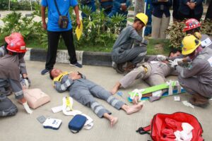 PT Kilang Pertamina Balikpapan (PT KPB) menggelar Lomba Pertolongan Pertama Pada Kecelakaan (P3K) atau First Aider Competition