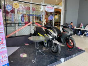 Pameran Yamaha Aerox Alpha di Mall Robinson Samarinda