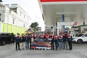 Pertamina Patra Niaga Regional Kalimantan menggelar Safety Campaign di beberapa SPBU di Balikpapan