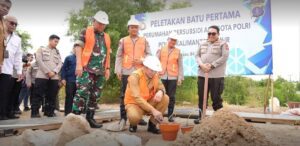 Peletakan batu pertaman pembangunan rumah subsidi di Batakan Balikpapan / IST