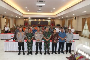 Rapat Koordinasi Daerah (Rakorda) di Gedung Mahakam Mapolda, Kamis 13 Maret 2025.