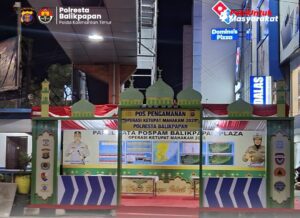 Pos pengamanan dalam rangka Operasi Ketupat Mahakam 2025