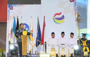 Wisuda Mahasiswa Institut Teknologi Kesehatan dan Sains (ITKES) Wiyata Husada Samarinda Tahun Akademik 2024–2025, di Plenary Hall Convention Hall Sempaja Samarinda, Rabu (30/4/2025). / Pemprov Kaltim