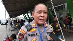 Kapolsek Kesatuan Pelaksanaan Pengamanan Pelabuhan (KP3) Pelabuhan Semayang, AKP Hari Purnomo / Samsul