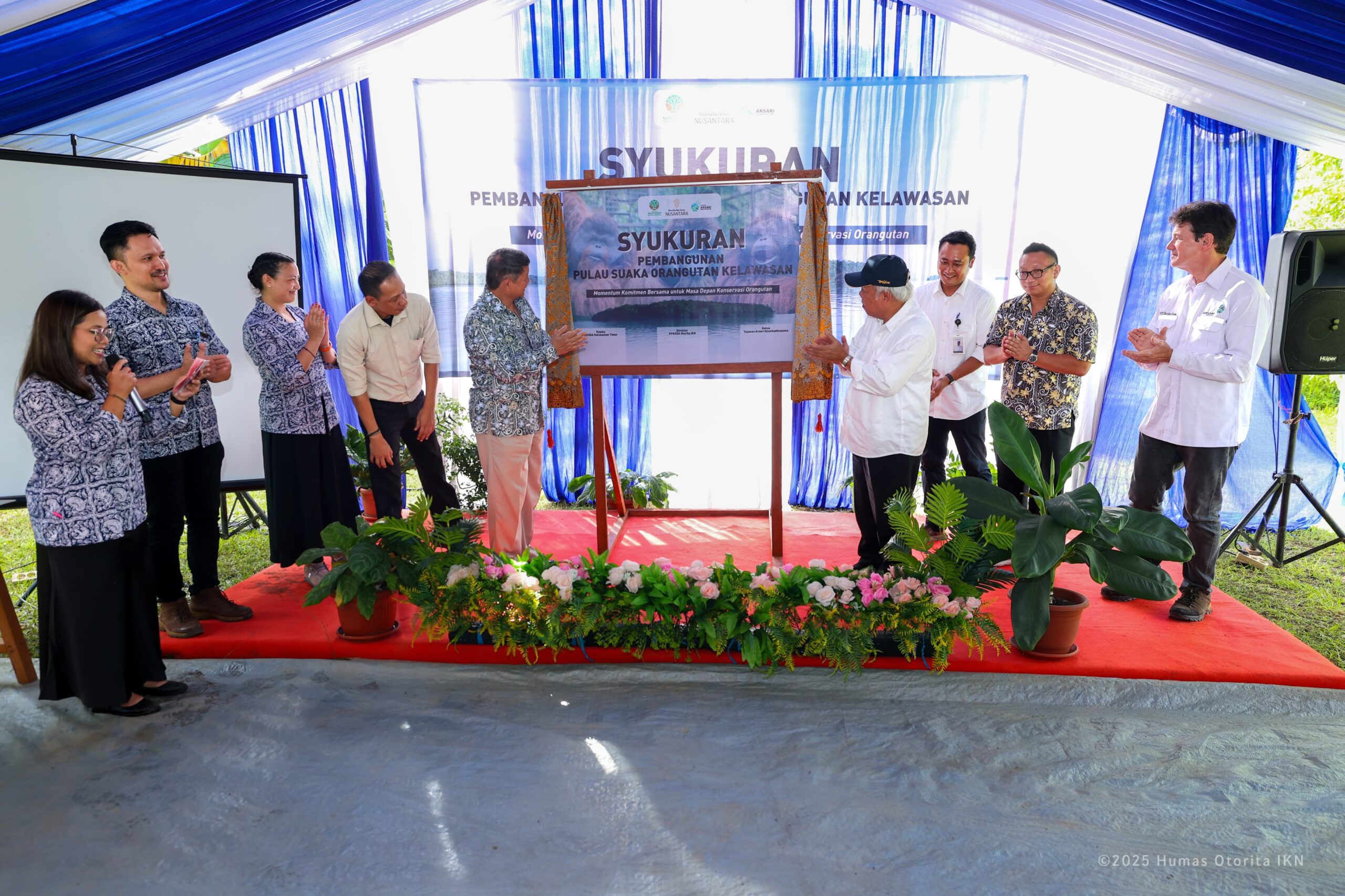 Syukuran Pembangunan Suaka Orangutan Kelawasan, Rabu (09/04/2025) / Humas Otorita IKN