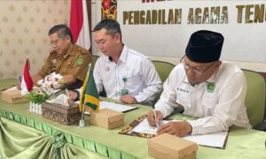 Tiga institusi di Kutai Kartanegara resmi menandatangani Perjanjian Kerja Sama (PKS) layanan isbat nikah terpadu / IST