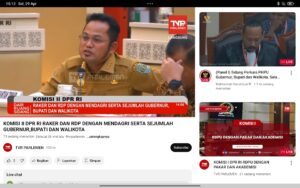 Rapat kerja dengan Mendagri dan rapat dengar pendapat dengan para Gubernur seluruh Provinsi di Indonesia / IST