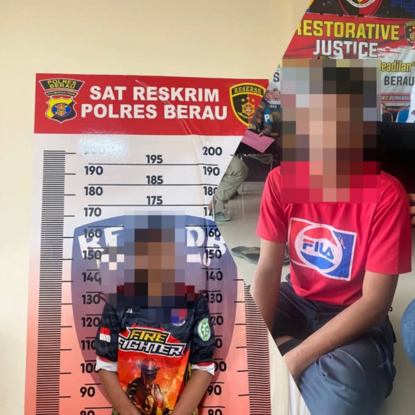 Pelaku yang berhasil diamankan Polres berau / Polda Kaltim
