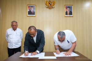 Perjanjian ditandatangani oleh Deputi Pendanaan dan Investasi Otorita IKN, Agung Wicaksono, dan CEO Dejem Group, Zed Ayesh, serta disaksikan Kepala Otorita IKN, Basuki Hadimuljono / Humas Otorita IKN