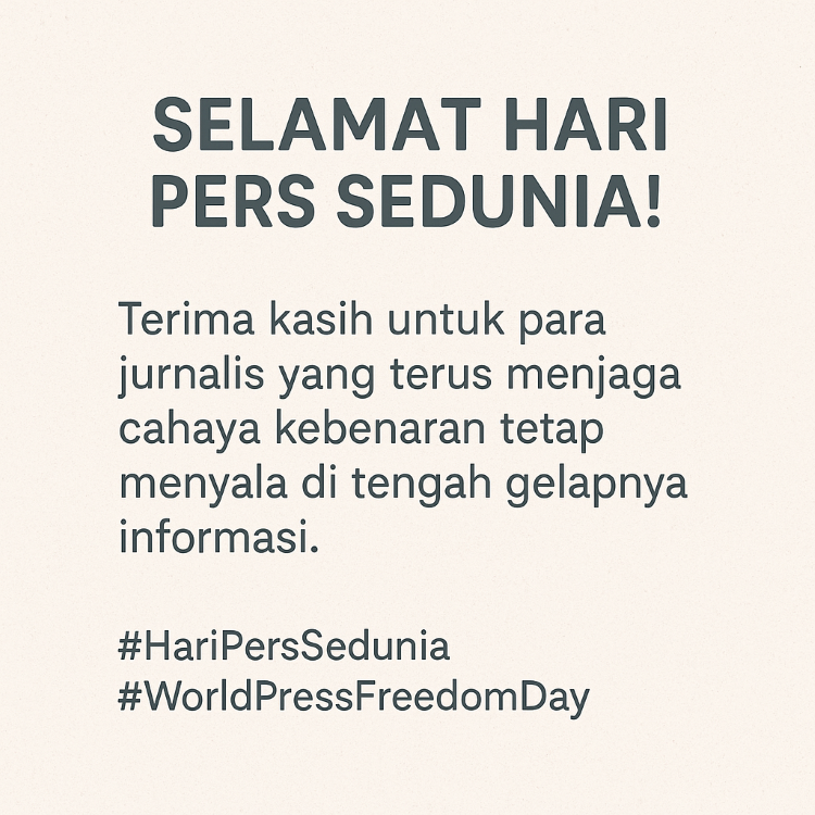 Hari Pers Sedunia 2025 / inibalikpapan