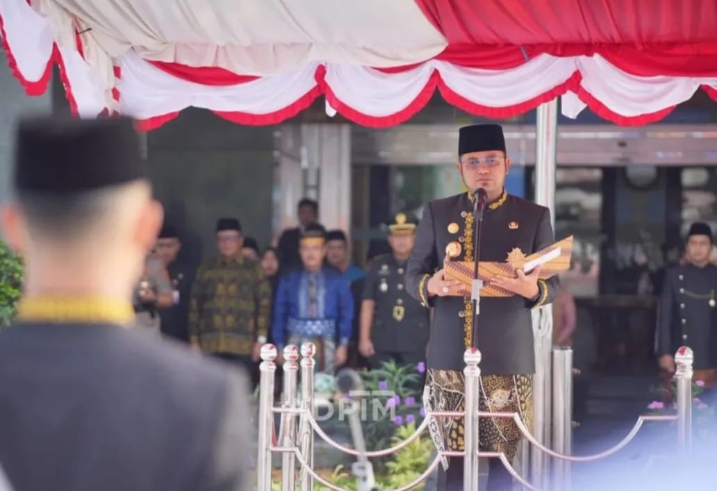 Upacara Hari Pendidikan Nasional (Hardiknas) 2025 yang digelar di halaman Kantor Gubernur Kaltim, Jumat (2/5/2025) / Pemprov Kaltim