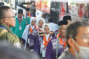 18 kloter jemaah dari sembilan embarkasi mulai memasuki asrama / Kemenag