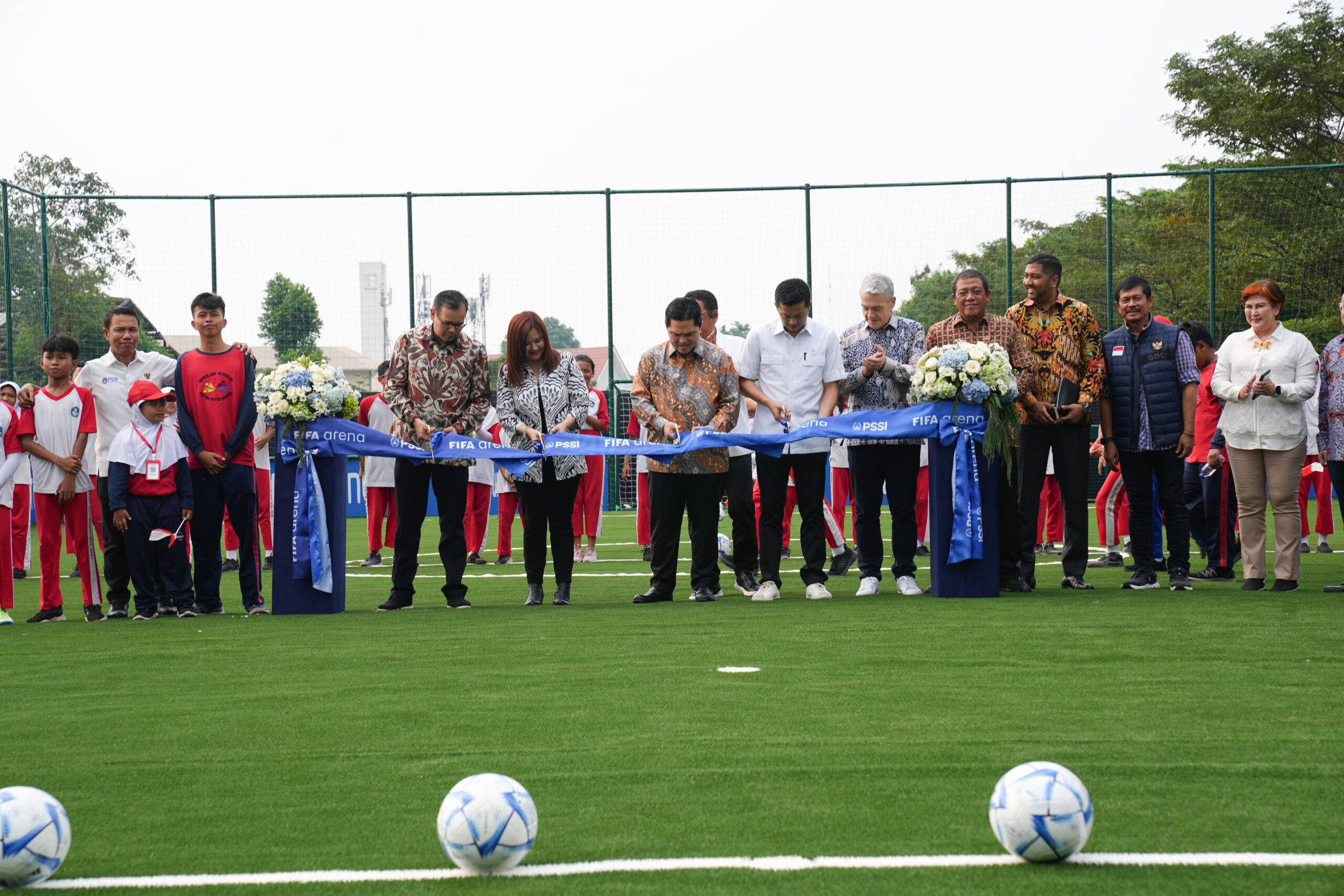 Peluncuran FIFA Arena di Ciputat, Jakarta, Selasa (6/5) / PSSI