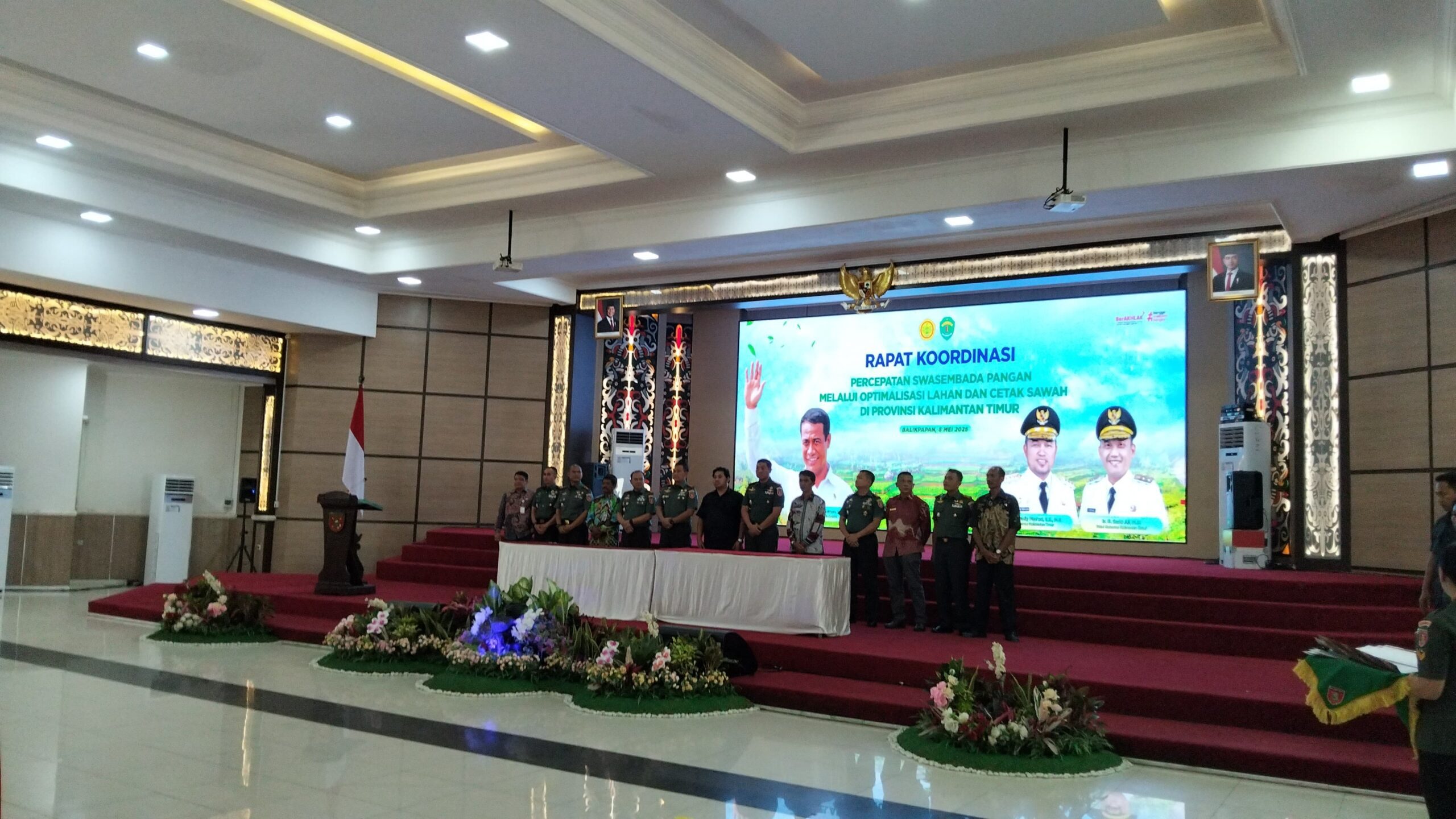 Gubernur Kaltim Rudy Mas'ud saat memberikan sambutan di hadapan Menteri Pertanian Andi Amrain Sulaiman