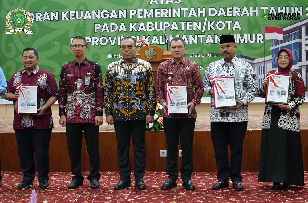 Pemerintah Kabupaten Kutai Kartanegara meraih opini Wajar Tanpa Pengecualian (WTP) atas Laporan Keuangan Pemerintah Daerah (LKPD) Tahun Anggaran 2024.