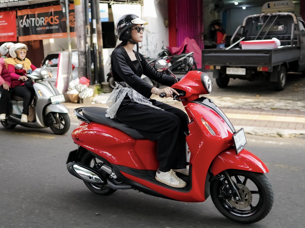 Yamaha Grand Filano Hybrid dengan tampilan retro yang timeless