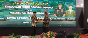 Acara pisah sambut Dandim 0905 Balikpapan yang digelar di Aula Kantor Wali Kota, Kamis malam (26/6/2025).