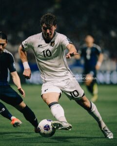 Penyerang Timnas Indonesia Ole Romeny tak berkutik / PSSI