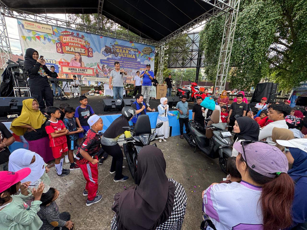 Event Grebek Pasar Rame di Karang Paci, Samarinda, 21-22 Juni 2025, membawa banyak hiburan seru dan memperkenalkan Yamaha G Ultima.