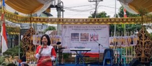 Kepala Dinas Pemuda, Olahraga, dan Pariwisata (Kadispora) Kota Balikpapan, Ratih Kusuma dalam Perayaan HUT Paroki St Petrus dan Paulus, Jumat (27/6)