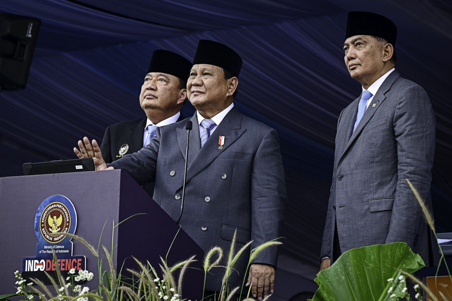 Presiden Prabowo Subianto secara resmi membuka pameran pertahanan Indo Defence 2025 Expo & Forum, yang digelar di JIEXPO Kemayoran, Jakarta, pada Rabu, 11 Juni 2025. (Foto: BPMI Setpres)