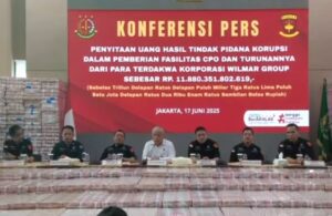 Kejagung saat menggelar konfrensi pers / Info Publik