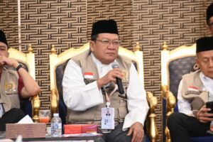 Wakil Ketua Komisi VIII DPR RI, Abdul Wachid, saat pertemuan dalam kegiatan pengawasan ibadah haji 2025 di Makkah, Arab Saudi, Kamis (12/6/2025). Foto: rdn/vel