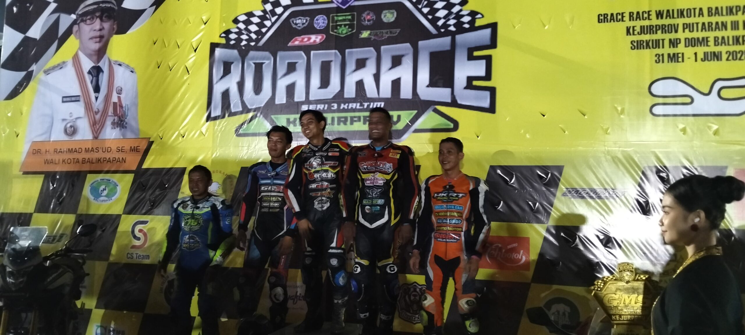 Robby Harmoko Juara Grace Race Balikpapan Kelas Ex-Rider 116cc 2 Tak