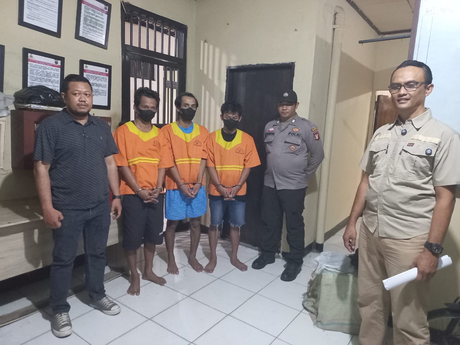 Para pelaku yang diamankan