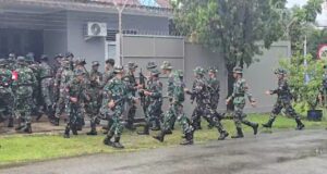 Musuh Lewat Laut BALIKPAPAN, Inibalikpapan.com — Pangkalan TNI Angkatan Udara (Lanud) Dhomber Balikpapan menggelar latihan rutin kesiapsiagaan pertahanan