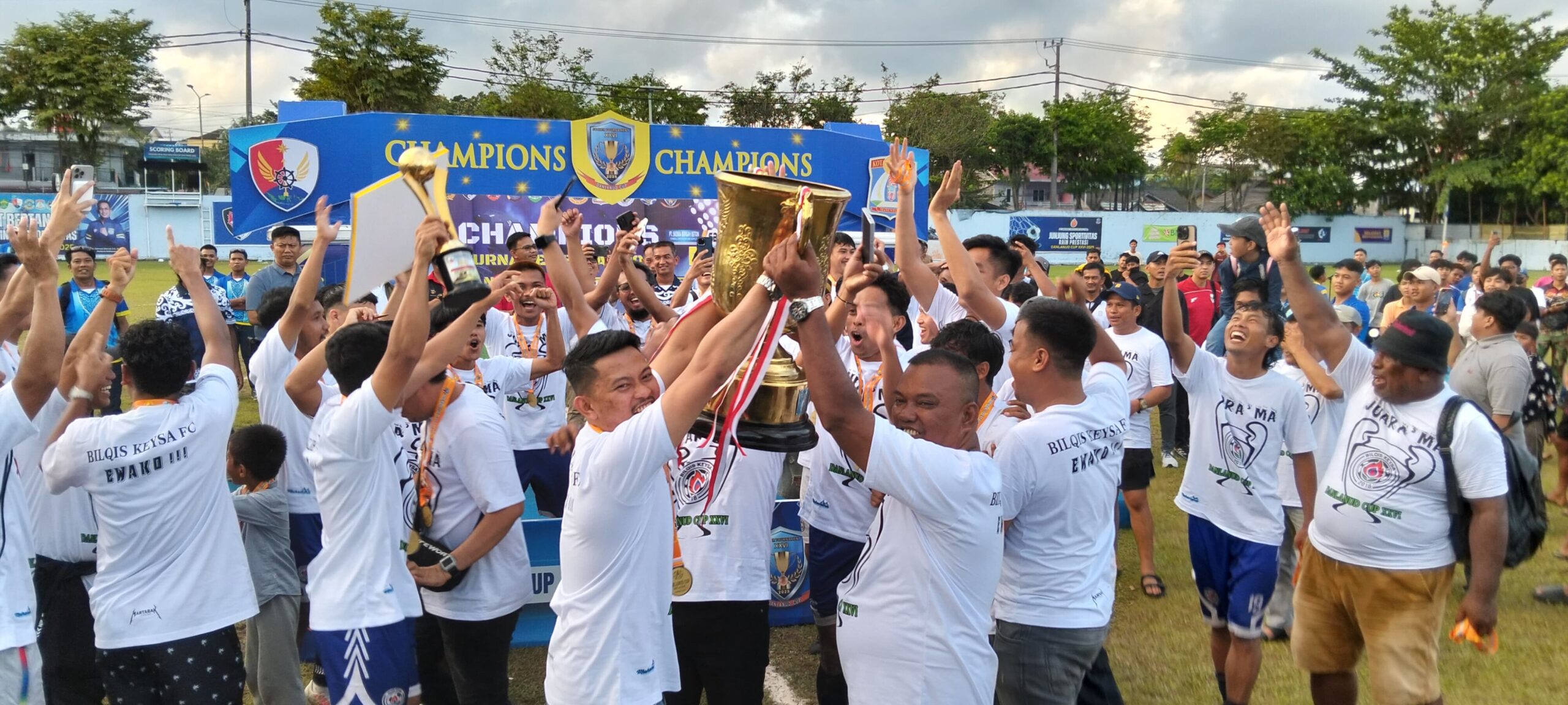 Tim Bilqis FC mencetak sejarah baru dengan meraih gelar juara Danlanud Cup XXVI 2025