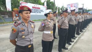 Upaxara kenaikkan pangkat personel Polresta Balikpapan