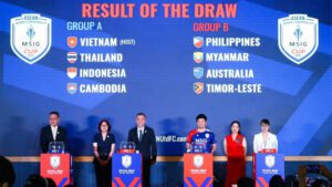 Hasil drawing resmi yang dilakukan AFF di Hanoi, Vietnam, pada Senin (9/6/2025).